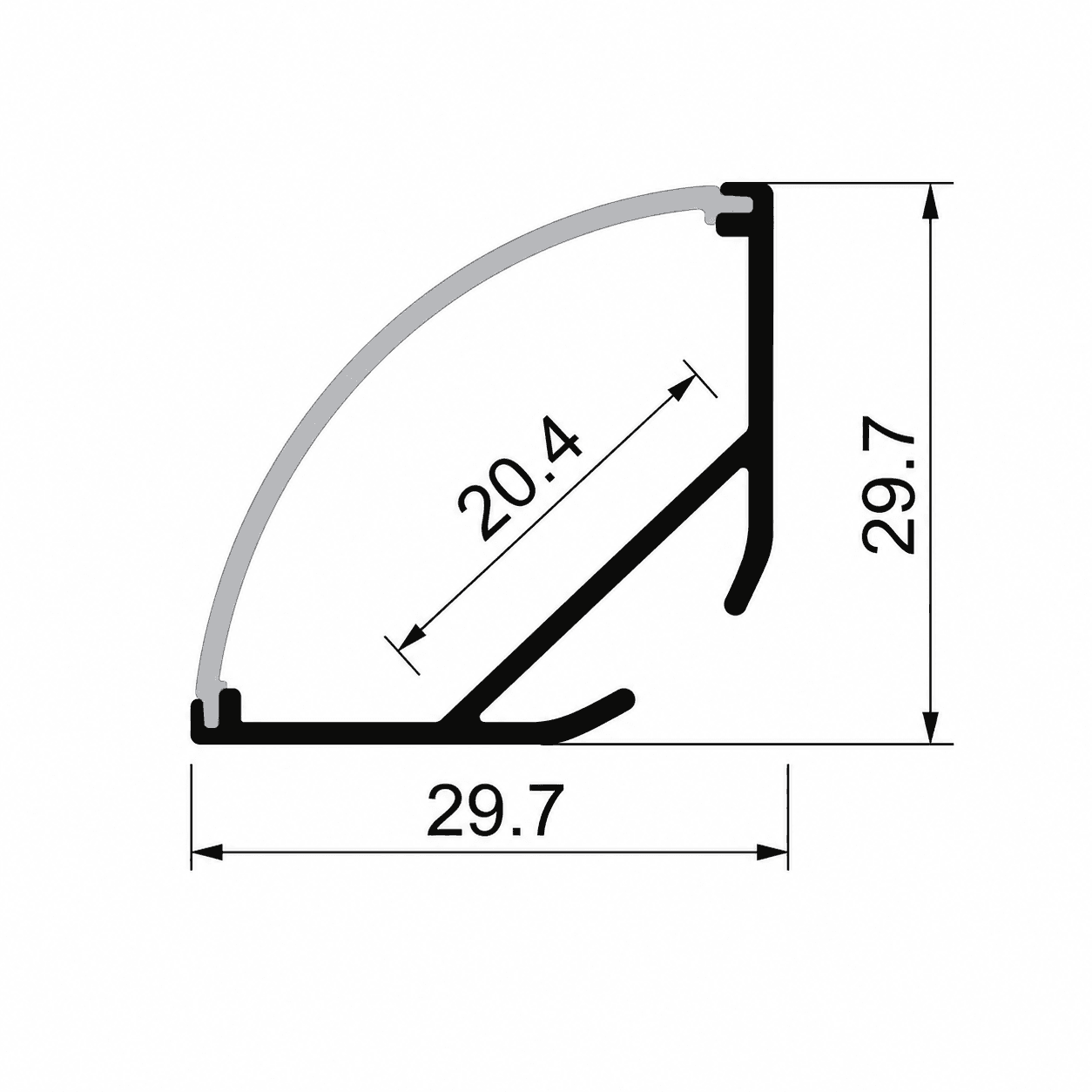 3030 Corner Profile thumbnail 2